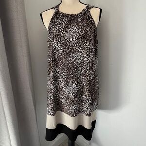 MSK Leopard Print Sundress Size L